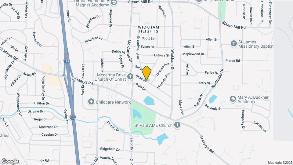 4460 Sims St Map and Location Details