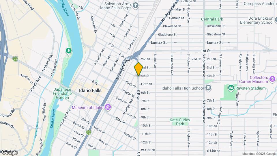 427 S Blvd Map and Location Details