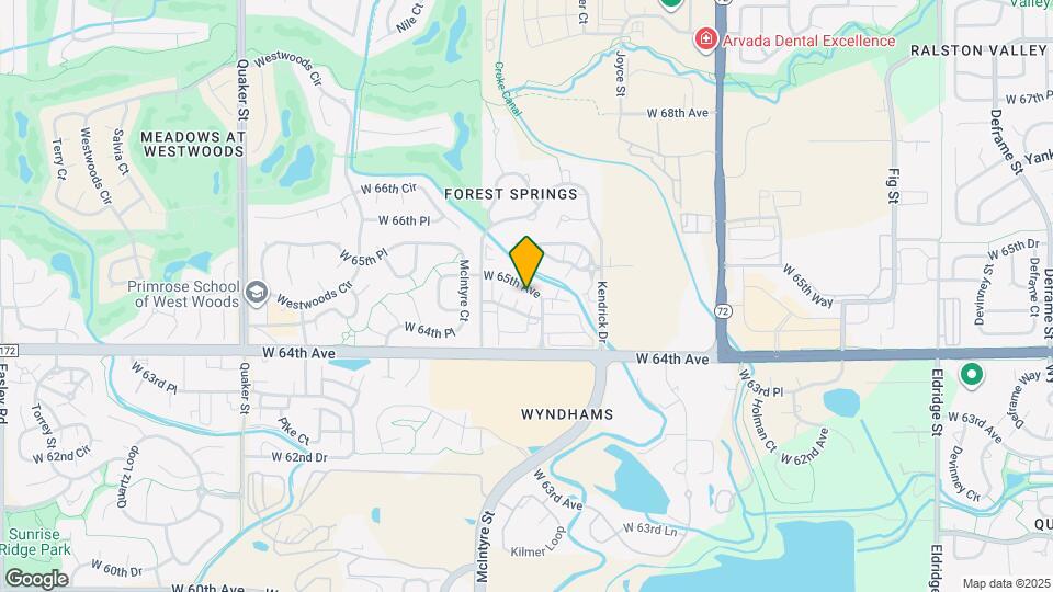 15462 W 65th Ave Map and Location Details