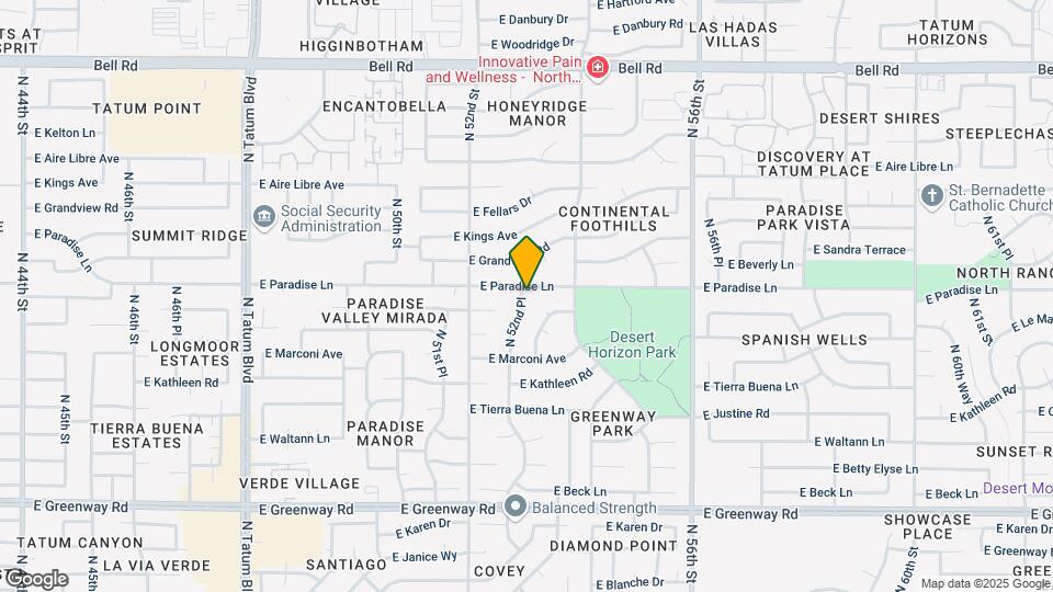 5247 E Paradise Ln Map and Location Details