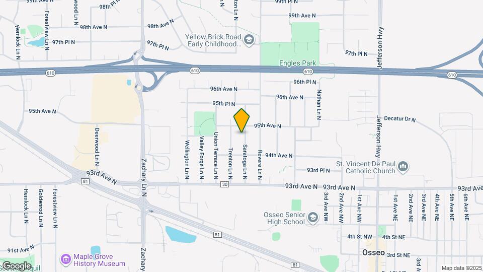 9457 Saratoga Ln N Map and Location Details