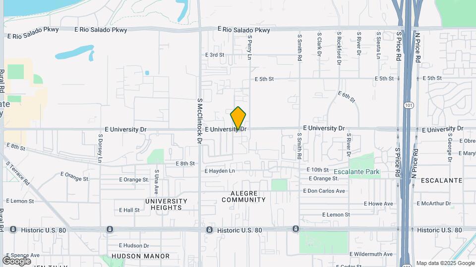 1857 E University Dr Map and Location Details