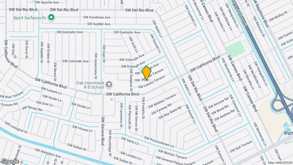 1053 SW Canary Terrace Map and Location Details