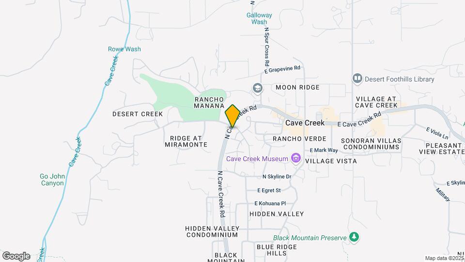 38065 N Cave Creek Rd Map and Location Details