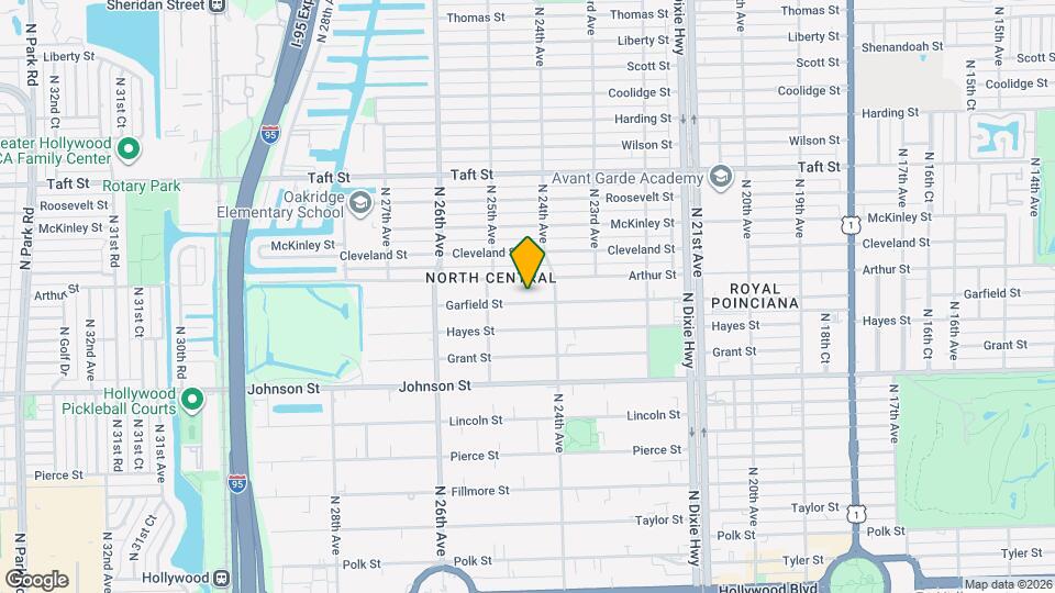 2427 Garfield St Map and Location Details