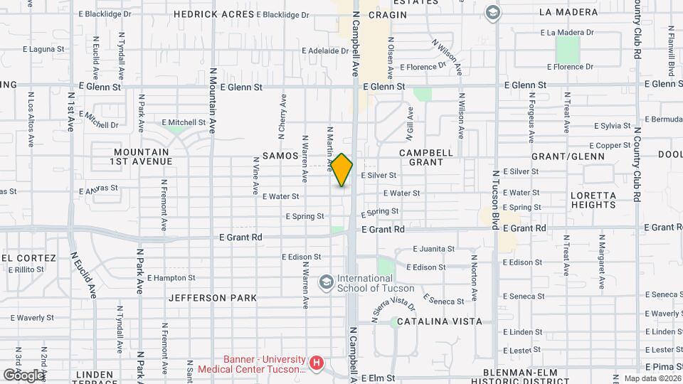 1833 E Water St Map and Location Details