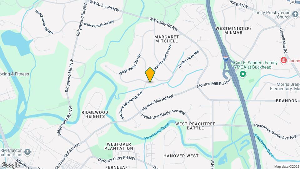 2751 Margaret Mitchell Dr NW Mapa y Detalles de la Ubicación