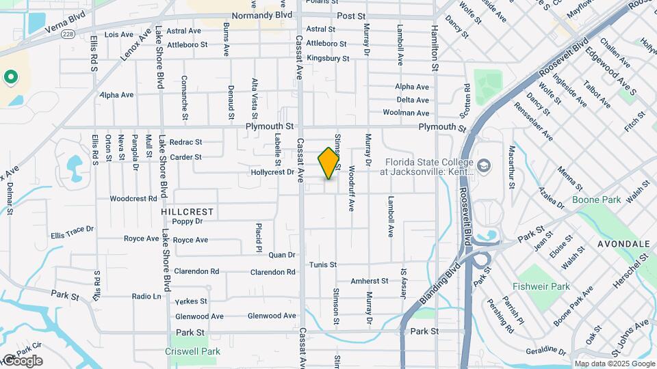 1287 Randolph St Map and Location Details