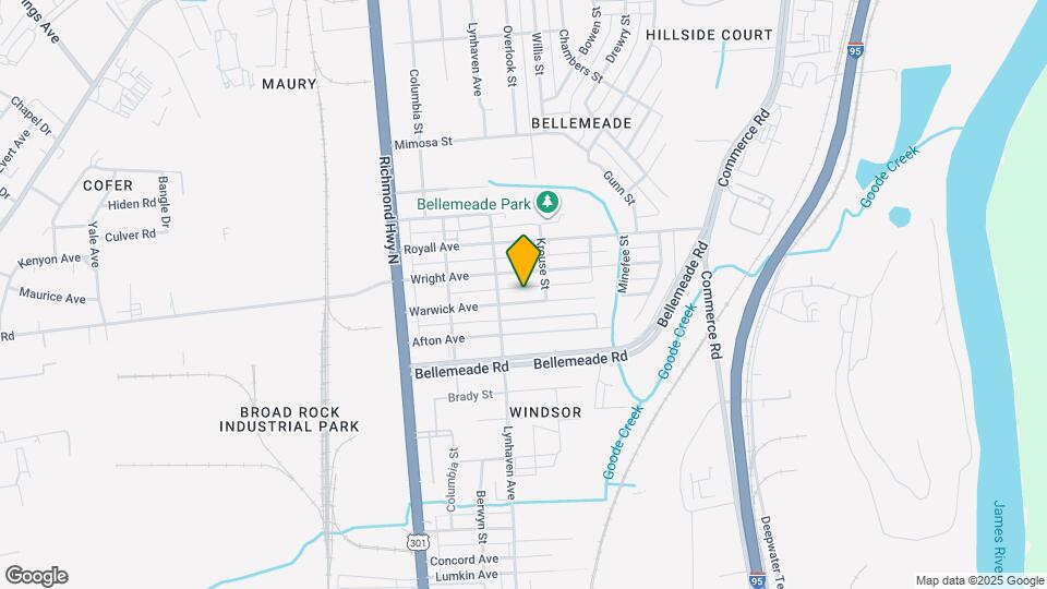 2309 Warwick Ave Map and Location Details