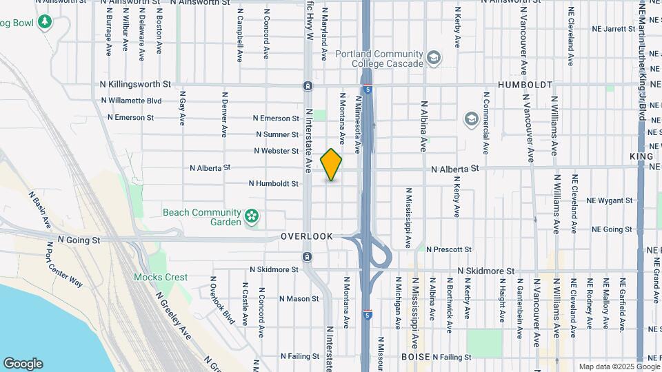 1377 N Humboldt St Mapa y Detalles de la Ubicación