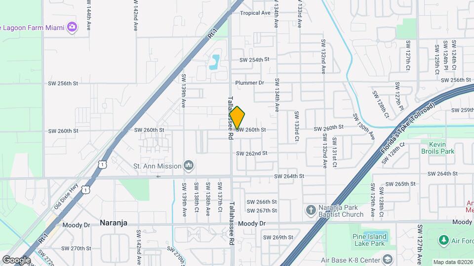 13660 SW 260th St Map and Location Details