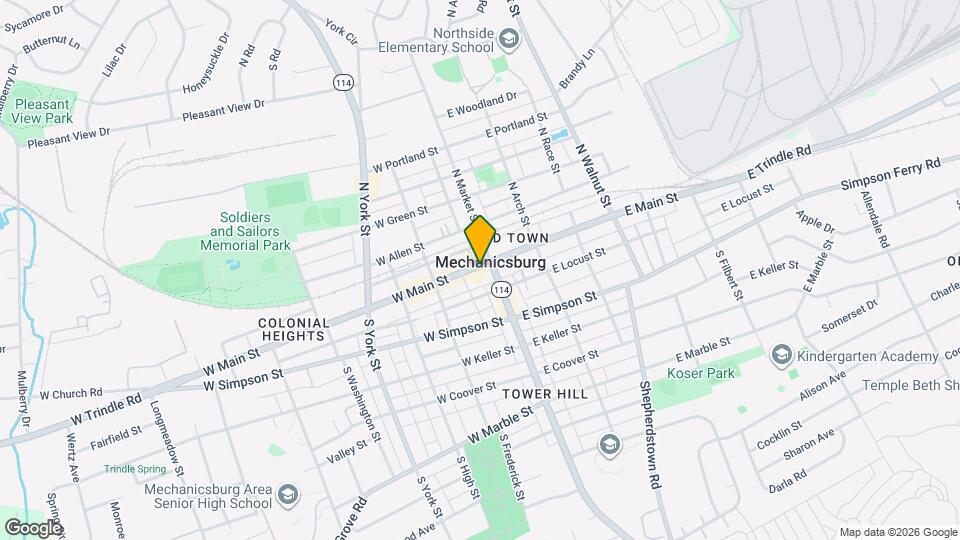 19 W Main St Map and Location Details