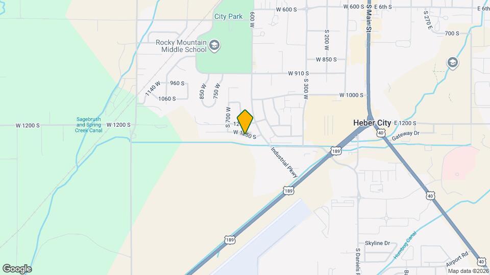 599 W 1250 S Map and Location Details