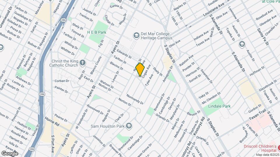 1253 Logan Ave Map and Location Details