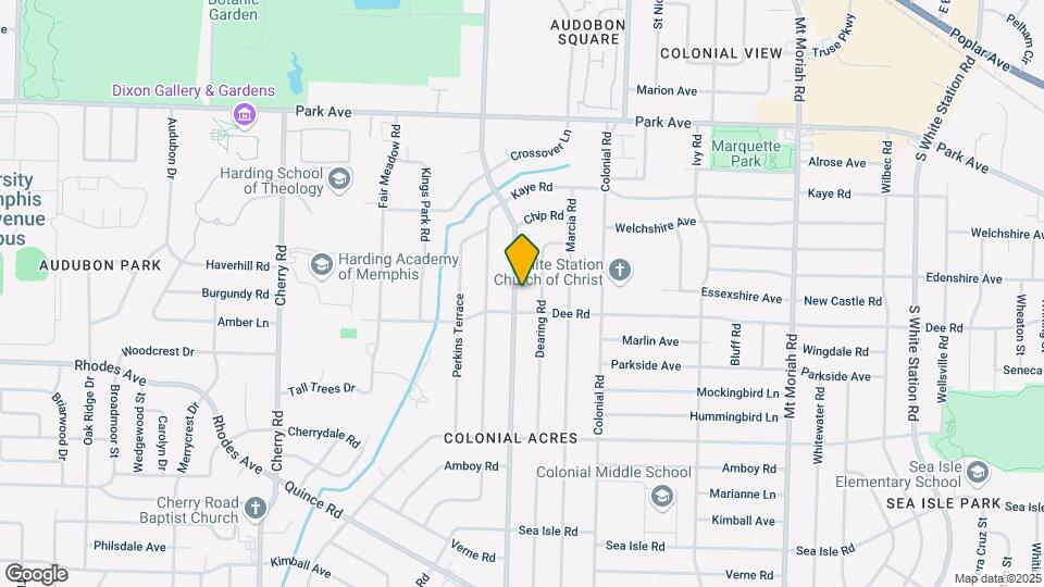 1118 S Perkins Rd Map and Location Details