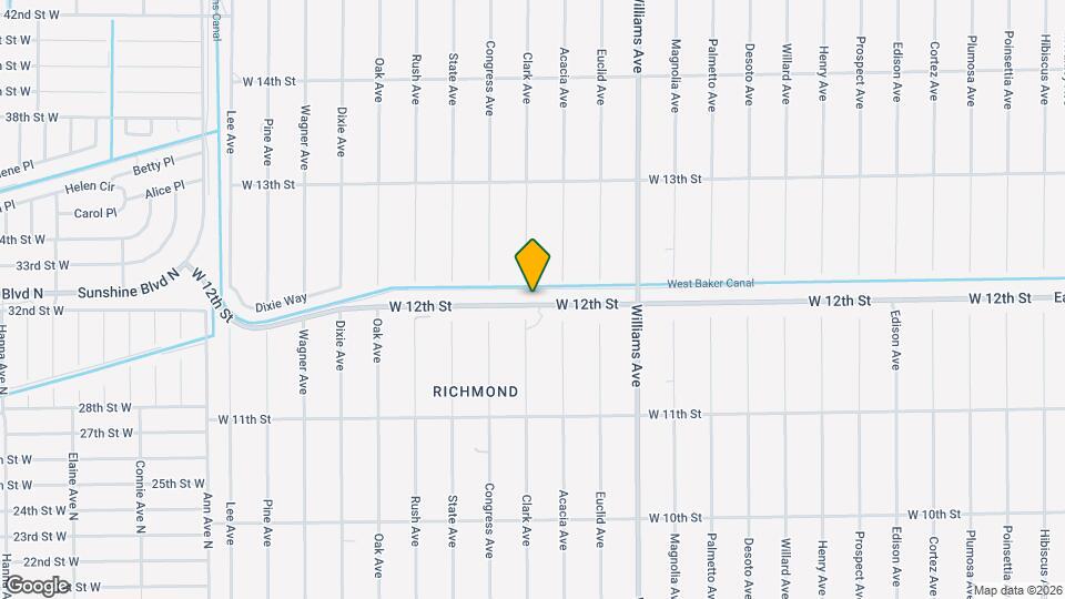 1314 W 12th St Map and Location Details