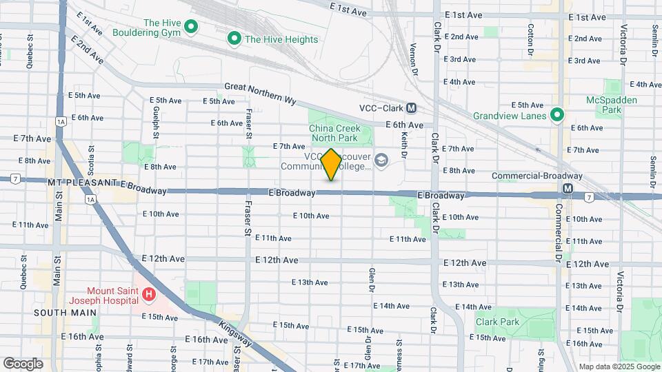 975 E Broadway Map and Location Details