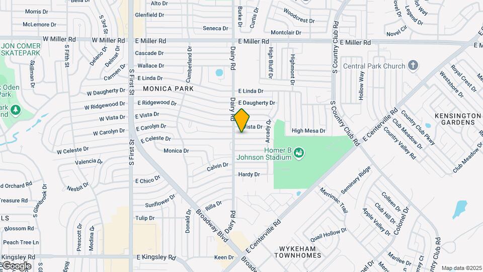 809 E Celeste Dr Map and Location Details