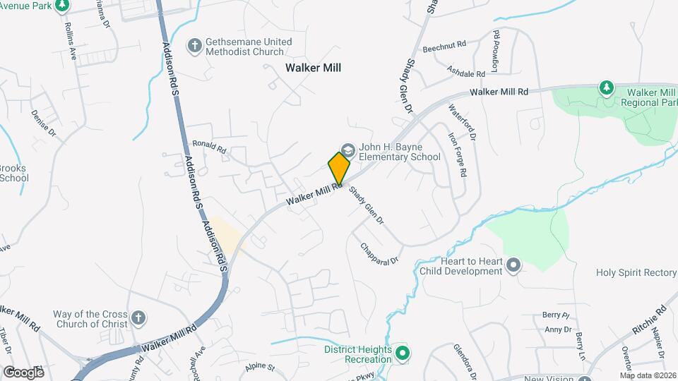 6981 Walker Mill Rd Mapa y Detalles de la Ubicación
