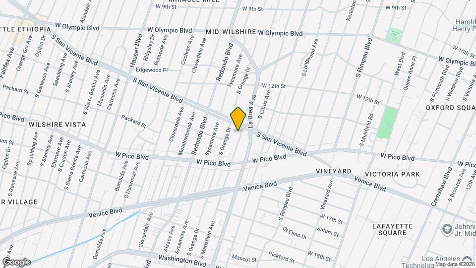 1306 1/2 S Mansfield Ave Map and Location Details