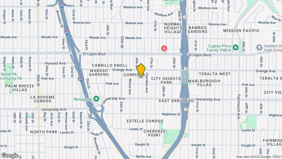 4125 36th St Map and Location Details