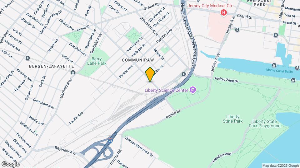 293 Communipaw Ave Map and Location Details