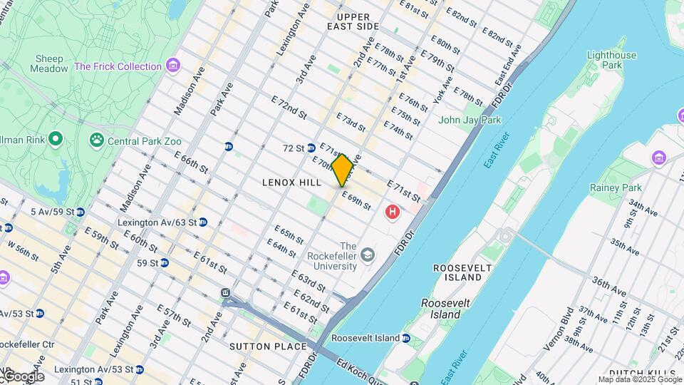 403 E 69th St Mapa y Detalles de la Ubicación