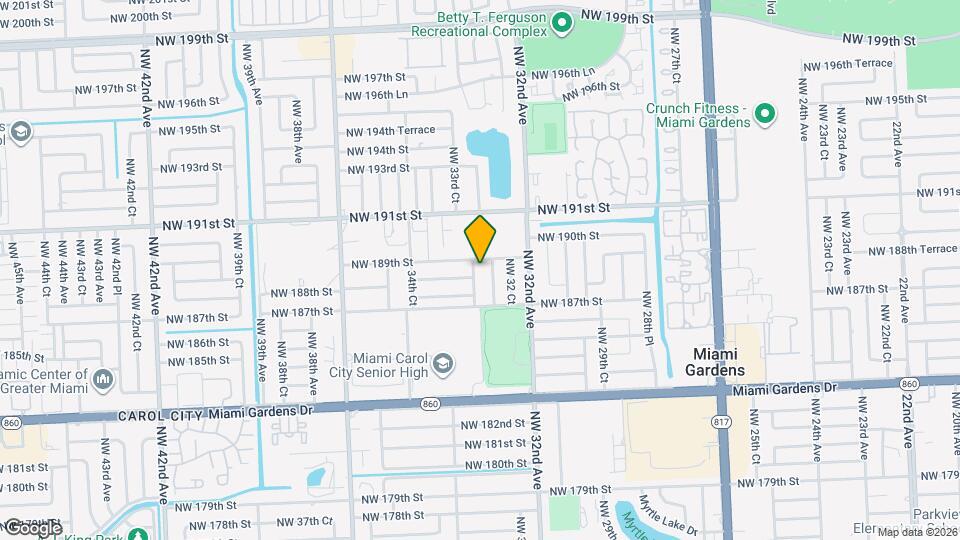 18815 NW 33rd Ct Map and Location Details