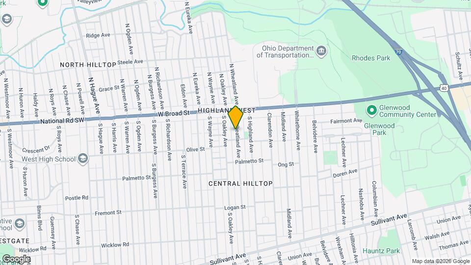 71 S Wheatland Ave Map and Location Details