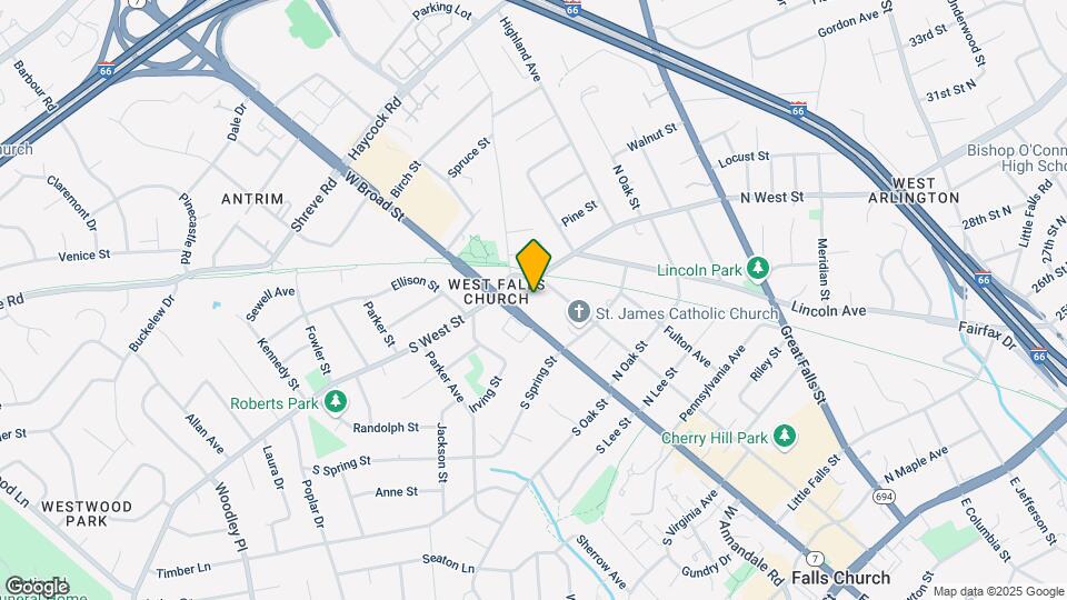 Modera Founders Row Mapa y Detalles de la Ubicación