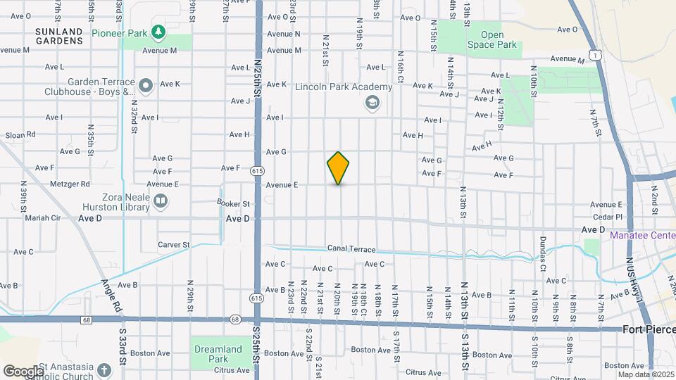 521 N 20th St Map and Location Details