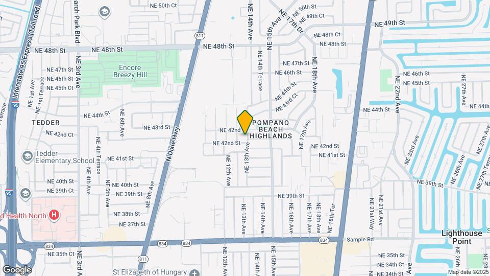 4211 NE 13th Ave Map and Location Details