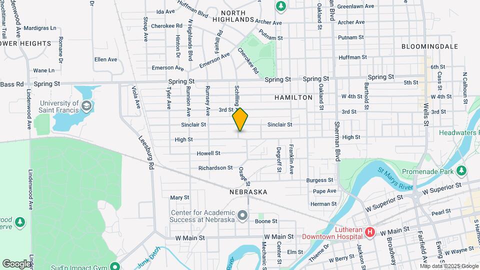 1514 High St Mapa y Detalles de la Ubicación