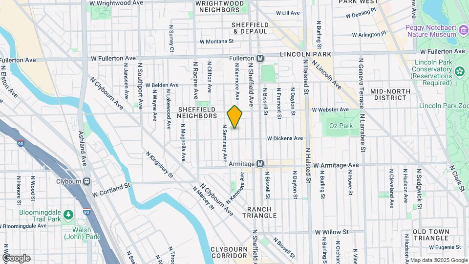2112 N Kenmore Ave, Unit 1r Map and Location Details