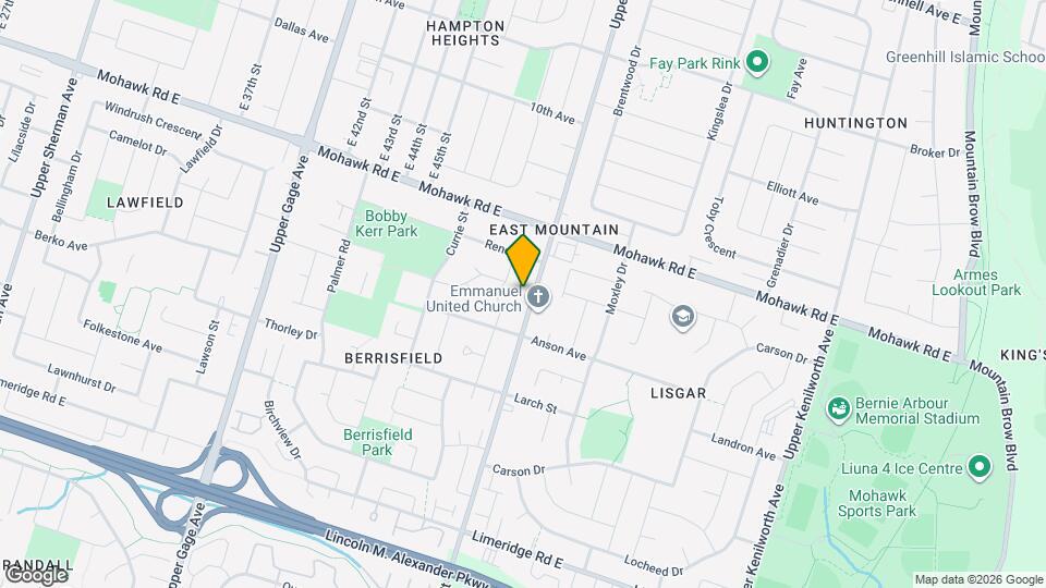 878 Upper Ottawa St Map and Location Details