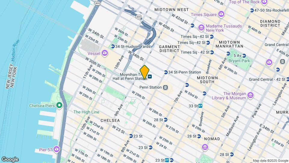 301 W 31st St Map and Location Details