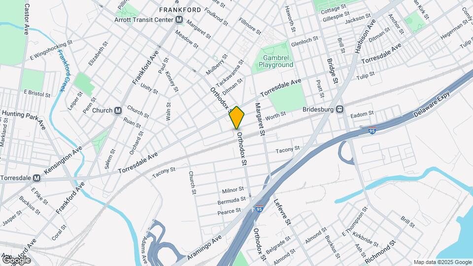 2128 Orthodox St Map and Location Details