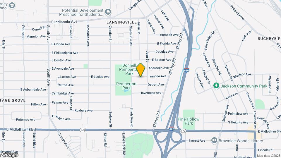1203 Ivanhoe Ave Map and Location Details