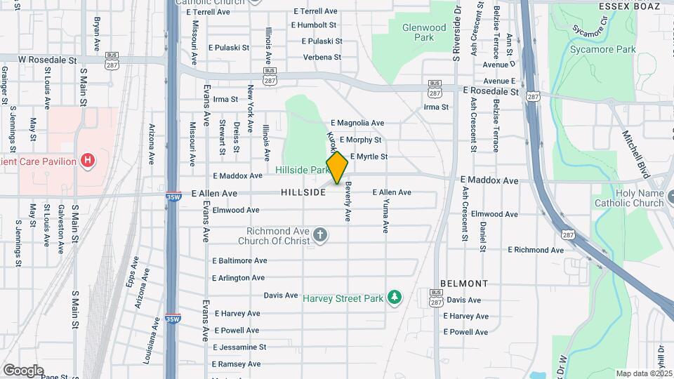 1245 E Allen Ave Map and Location Details