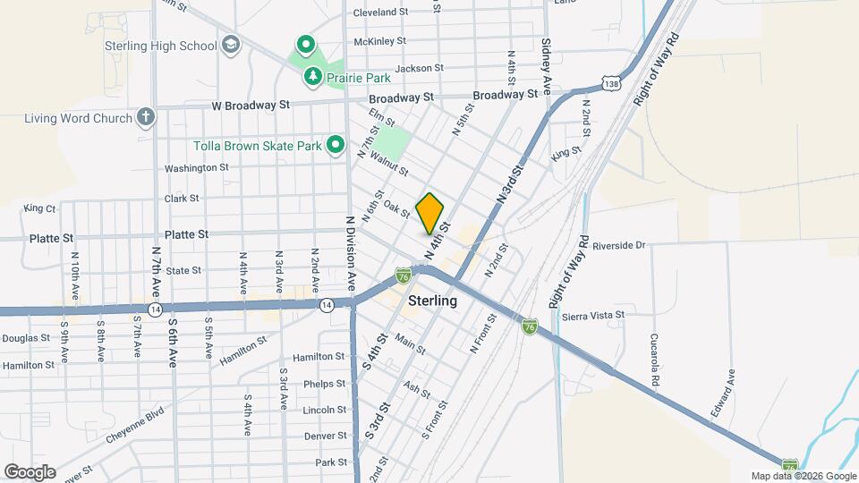 323 N 4th St Map and Location Details