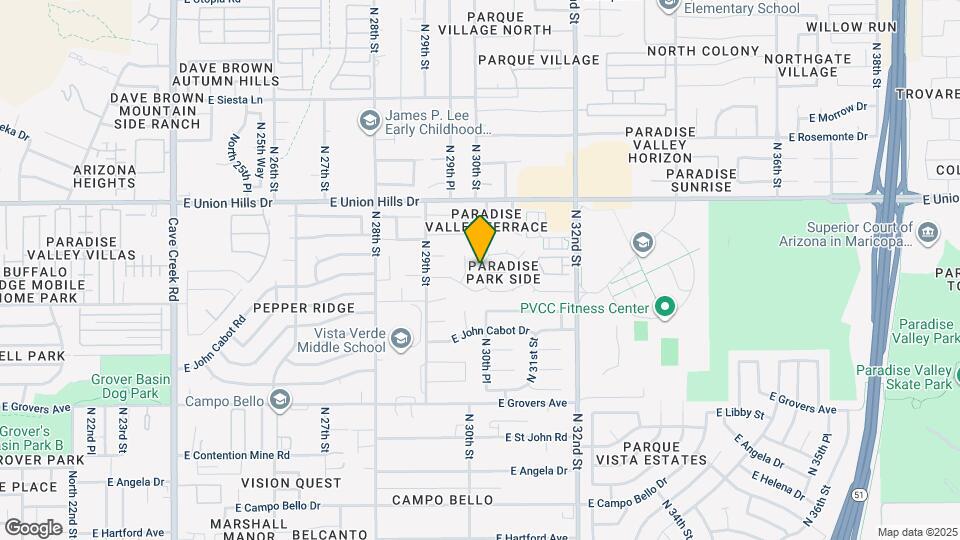 18232 N 30th Pl Mapa y Detalles de la Ubicación