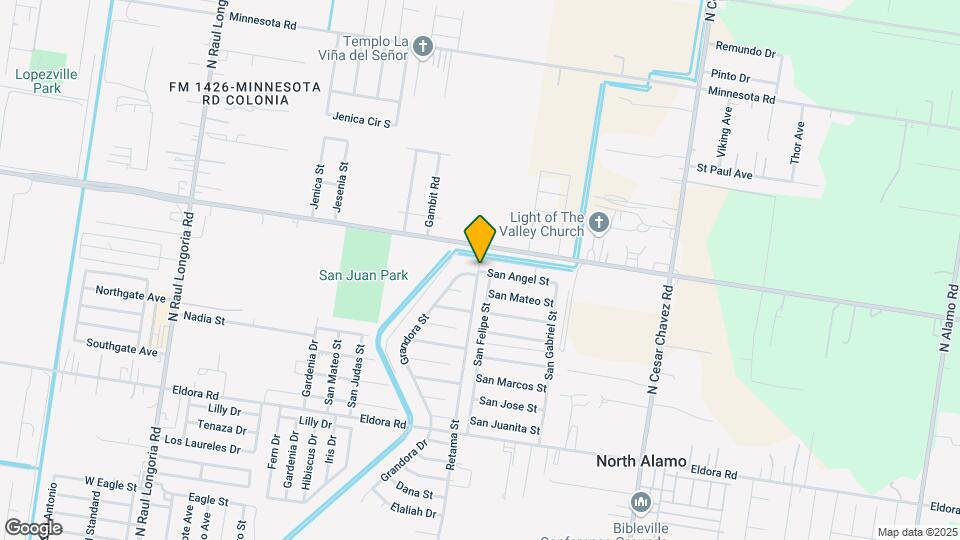 704 San Angel St Map and Location Details