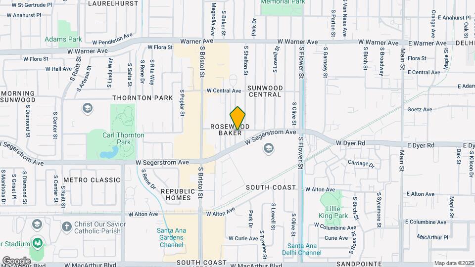 2701 S Rosewood Ave Map and Location Details