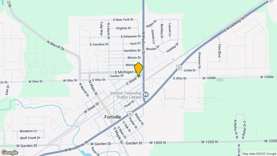 509 E Ohio St Map and Location Details