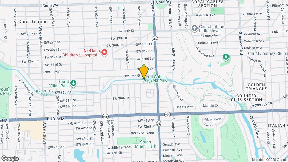 5767 SW 35th St Map and Location Details