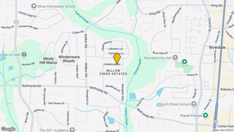 6740 Creekmoor Ln Map and Location Details