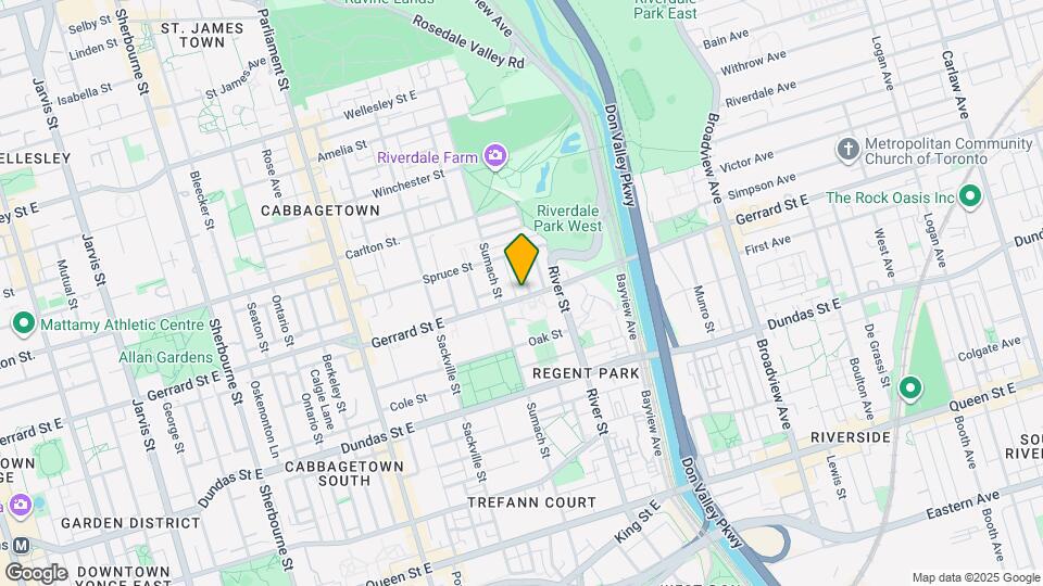 454 Gerrard St E Map and Location Details