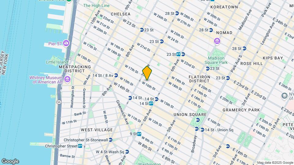 141 W 16th St Map and Location Details