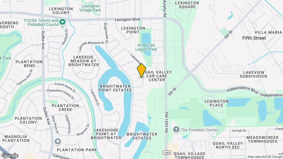 1916 Lakewinds Dr Map and Location Details