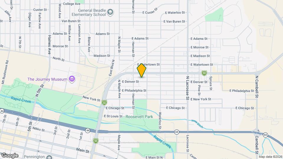 214 E Denver St, Unit 217.5 Map and Location Details